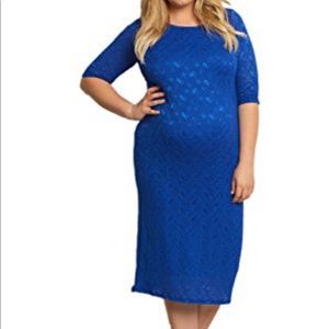 Pinkblush Royal Blue Maternity Dress